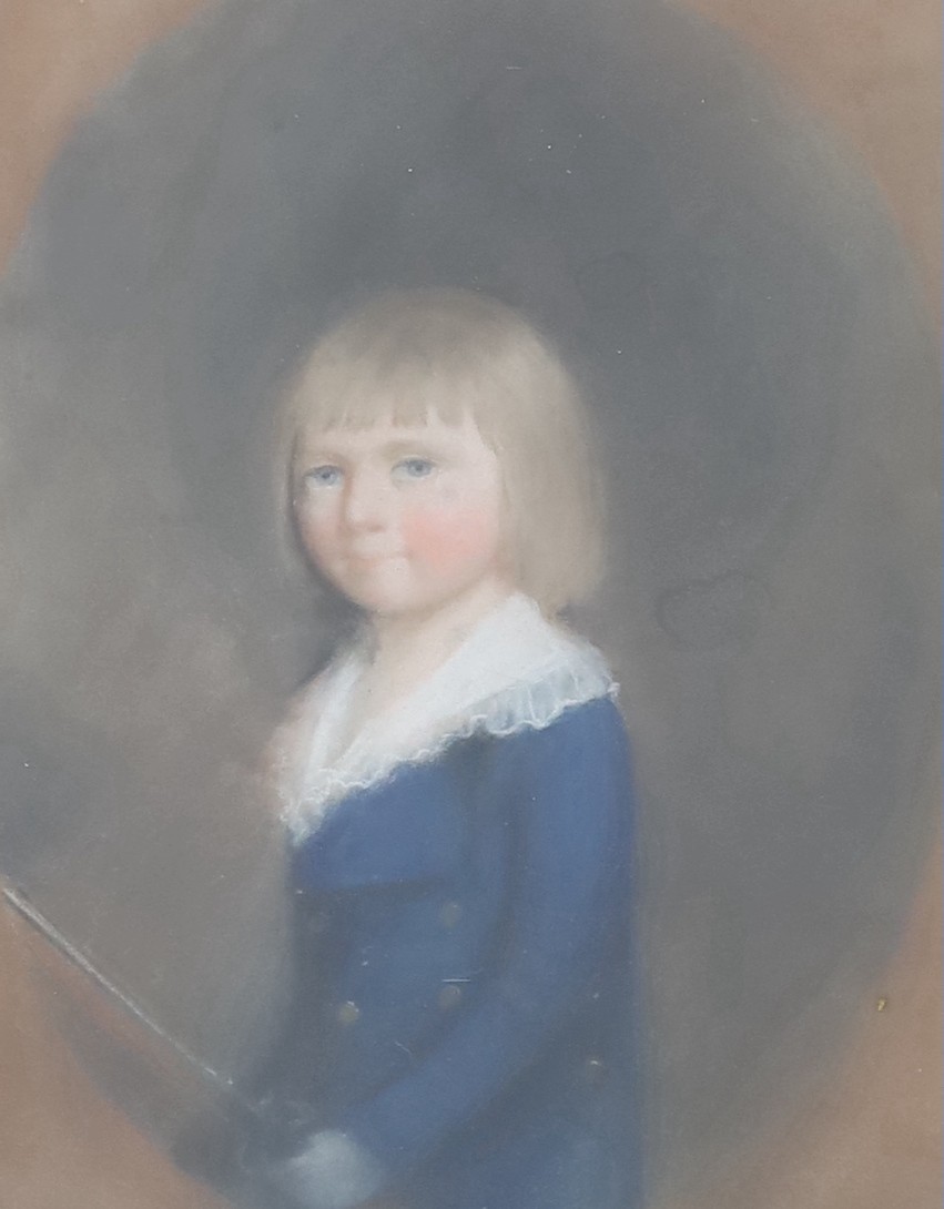 English School c.1790-1810 , pastels (3), Portraits of members of the Crosse family of Shaw Hill, 23 x 18cm